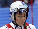 Americká lyaka Lindsey Vonnová se v cíli superobího slalomu v Ga-Pa...