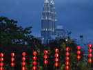 Jedna z deseti nejvyšších budov na světě, Petronas Twin Towers v malajsijském...