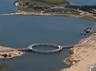 Nový most pes lagunu spojuje msta Rocha a Maldonado, mezi nimi donedávna...