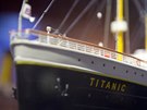 Mohutná pí modelu Titaniku na výstav Titanic v Praze-Letanech