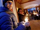 Obnovenou idovskou márnici v Boskovicích v pondlí rozzáily svíky.