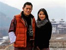 Bhútánský král Jigme Khesar Namgyel Wanghung a královna Jetsun Pema (2016)