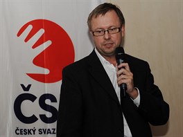 Jaroslav Chvaln na mimodn konferenci eskho svazu hzen v Olomouci