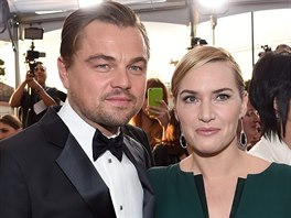 Leonardo DiCaprio a Kate Winsletová (Los Angeles, 30. ledna 2016)