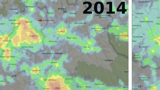 Polské skleníky září jako stotisícové město a ohrožují tak jedinečnou Jizerskou oblast tmavé oblohy. Rozloha skleníků se má navíc zvětšit.