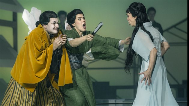 Scna z opera Madame Butterfly ve Sttn opee