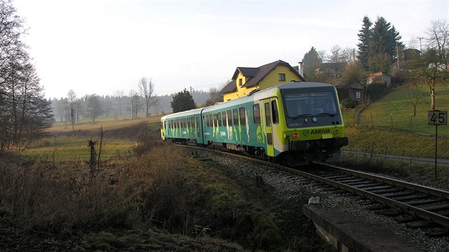 Vlakov souprava spolenosti Arriva.
