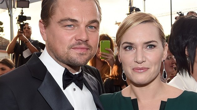 Leonardo DiCaprio a Kate Winsletová (Los Angeles, 30. ledna 2016)