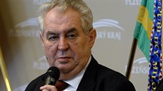 Prezident Milo� Zeman zahájil 8. února na krajském ú�adu v Plzni náv�t�vu...