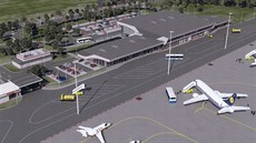 Celkový pohled na budoucí terminál.