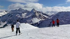 Jeden z pohled na heben Bregenského lesa (Bregenzerwald)
