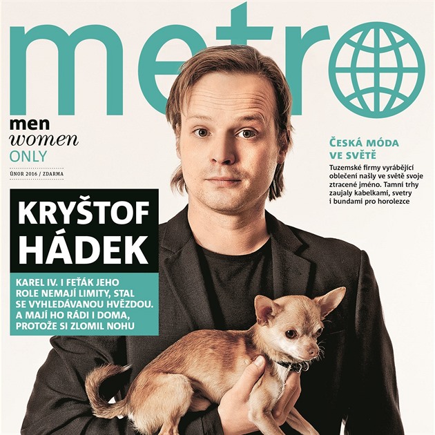 Titulní strana únorového magazínu deníku Metro.