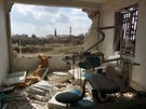 Rozbombardovaná klinika v provincii Derá na jihu Sýrie (11. února 2016)