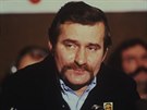 Lech Walesa na snímku z roku 1981, kdy stál v ele hnutí Solidarita.