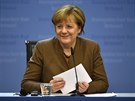 Nmecká kancléka Angela Merkelová na summitu hlav stát EU v Bruselu...