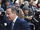 David Cameron pi píjezdu na pátení ást jednání bruselského summitu (19....