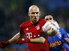Nizozemský fotbalista Arjen Robben z Bayernu v utkání Nmeckého poháru proti...