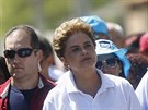 Brazilská prezidentka Dilma Rousseffová se zúastnila kampan proti íení viru...