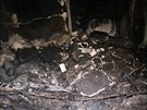�ty�i jednotky hasi�� zasahovaly u po��ru domu v Malhotic�ch, uvnit� jedn� ze...