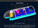 Vítzný návrh kapsle pro dopravní systém Hyperloop od týmu z MIT.