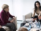Nmecká kancléka Angela Merkelová a americký herec George Clooney s manelkou...