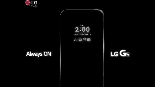 LG G5 funkce displeje
