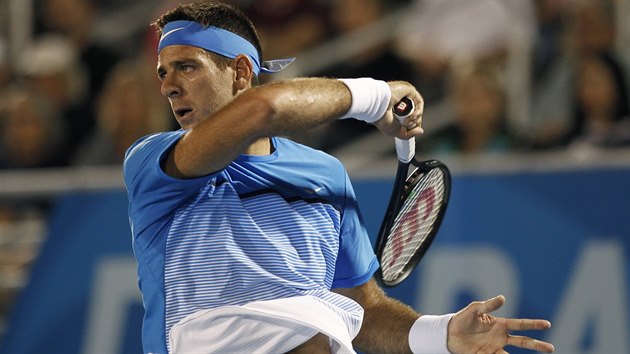 Juan Martn del Potro na turnaji v Delray Beach