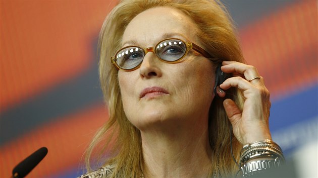 Meryl Streepov pedsed porot letonho Berlinale (11. nora 2016).