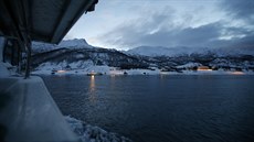 Norské město Hammersfest, kde úřady ubytovávají žadatele o azyl. (17. února...