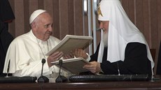 Pape Frantiek a ruský patriarcha Kirill vydali spolené prohláení, v nm...