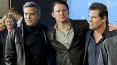 George Clooney, Channing Tatum a Josh Brolin na Berlinale pi pedstavování Ave...