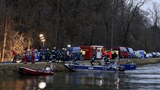 Sráka vlak na trati nedaleko bavorského msta Bad Aibling (10. února 2016)