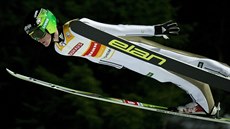 Slovinský skokan na lyích Peter Prevc v Trondheimu.