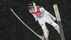 Robert Kranjec p�i letu ve Vikersundu