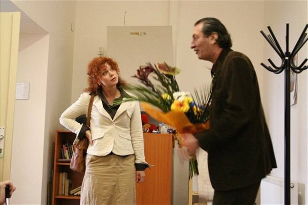 Z natá�ení filmu Hezké chvilky bez záruky.