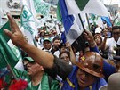 Obané Bolívie v referendu hlasovali, zda umoní dosavadnímu prezidentovi Evu...