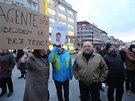 Demonstrace namíená proti éfovi ANO a ministru financí Andreji Babiovi,...