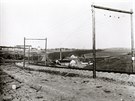 elezniní tra u Tábora v roce 1903