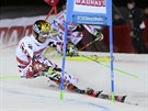 Marcel Hirscher v paralelnm slalomu ve Stockholmu.