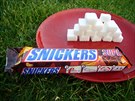 Snickers - Velká tyinka Snickers obsahuje 54 gram cukru a to se rovná tém...