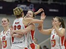 Basketbalistky Hradce Králové se radují z postupu do finále eského poháru.