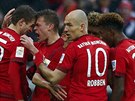 Gólová radost fotbalist Bayernu Mnichov v duelu proti Darmstadtu