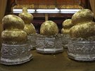 Jednou z turistických atrakcí je návtva pagody Phaung Daw Oo. Pt zlatých...