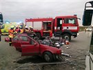 Dopravn nehoda u Tvaron.