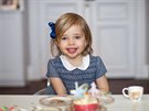 Švédská princezna Leonore na oslavě svých 2. narozenin