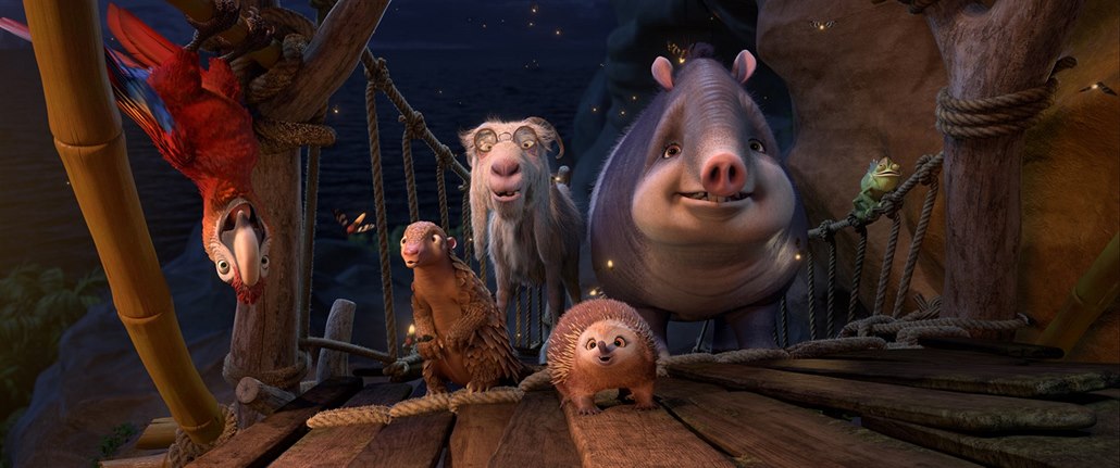 Z filmu Robinson Crusoe: Na ostrov� zví�átek