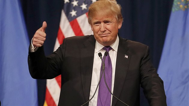 Donald Trump na volebnm shromdn republikn v Nevad (23. nora 2016).