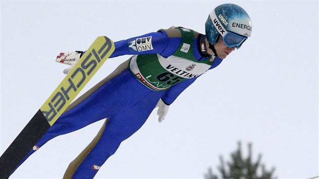 Rakouský skokan na lyích Michael Hayböck triumfoval v Lahti v pátek i  v...