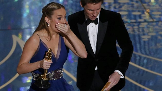 Brie Larsonová si za roli ve filmu Room odnesla titul nejlepší herečky loňského roku (28. února 2016).