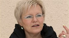Bohumila Kamenzová, píznivkyn hnutí Pegida a podnikatelka na Cínovci.